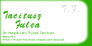 tacitusz fulea business card